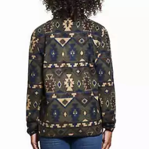 Weatherproof Vintage Aztec print Pullover Fleece - Picture 3 of 6